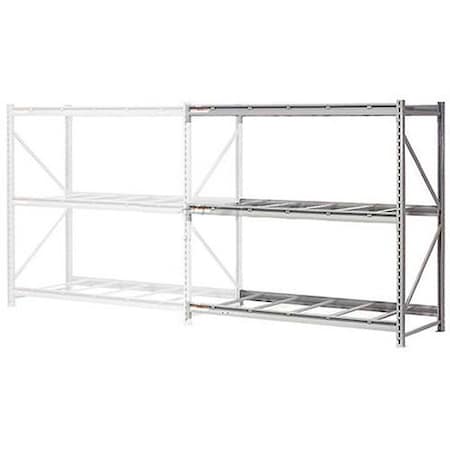 Global Industrial 3 Level, Extra HD Bulk Storage Rack, No Deck, Add On, 60inW x 18inD x 72inH 504533